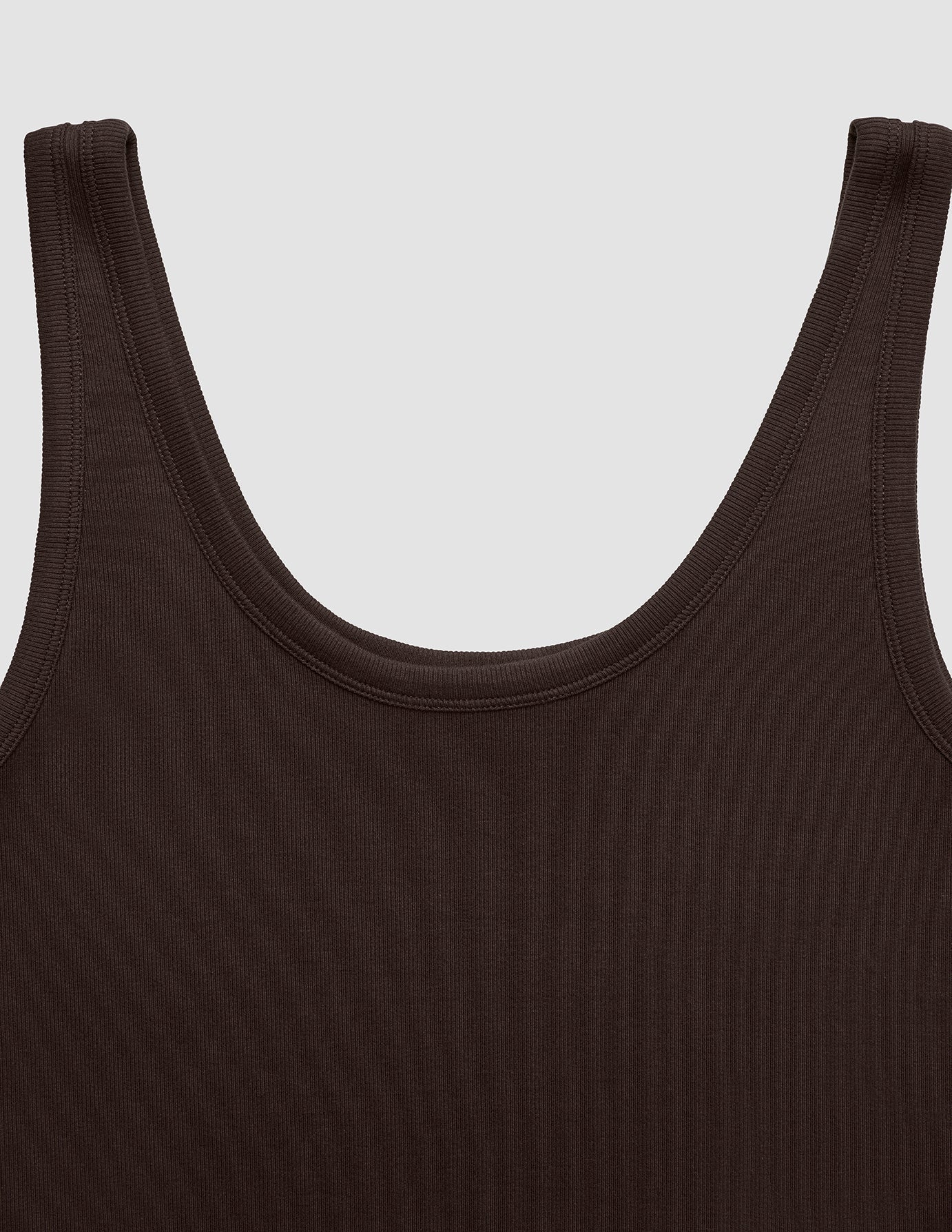 Women's Rib Tank Top Espresso