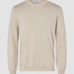 Seamless Premium Merino Knit Crewneck Birchwood