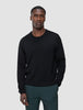 Seamless Premium Merino Knit Crewneck Black