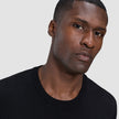 Seamless Premium Merino Knit Crewneck Black