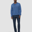 Seamless Premium Merino Knit Crewneck Dusky Blue