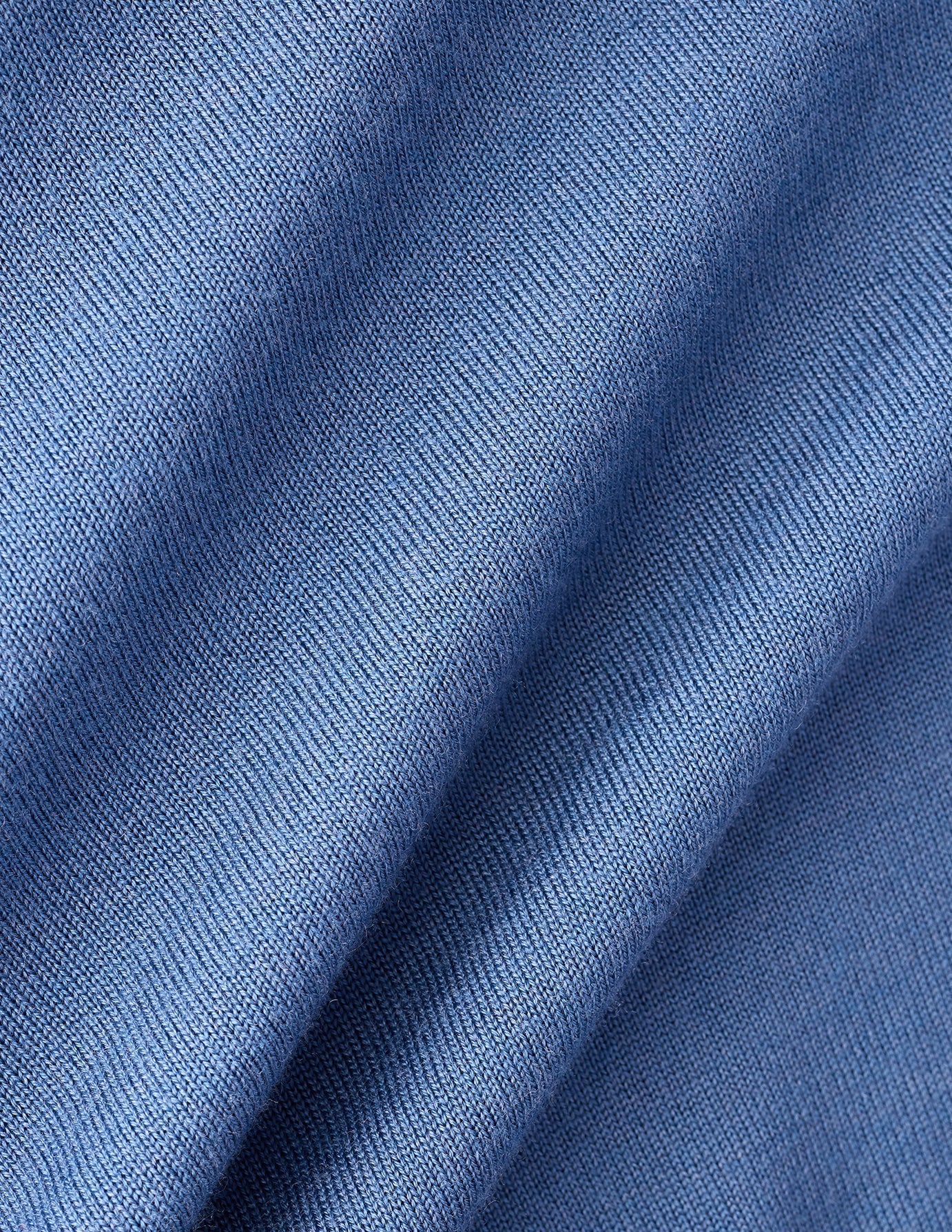 Seamless Premium Merino Knit Crewneck Dusky Blue