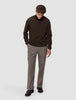 Seamless Premium Merino Knit Turtleneck Saddle Brown