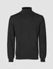 Seamless Premium Merino Knit Turtleneck Black
