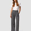 Serene Pants Wide Grey Herringbone