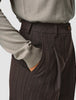 Serene Pants Wide Walnut Herringbone