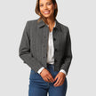 Serene Short Jacket Grey Herringbone