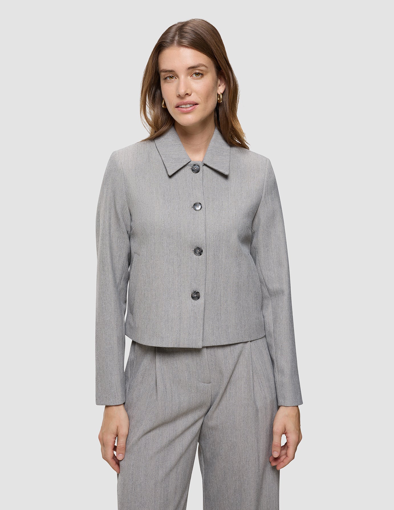 Women's Serene Short Jacket Tapestry Herringbone