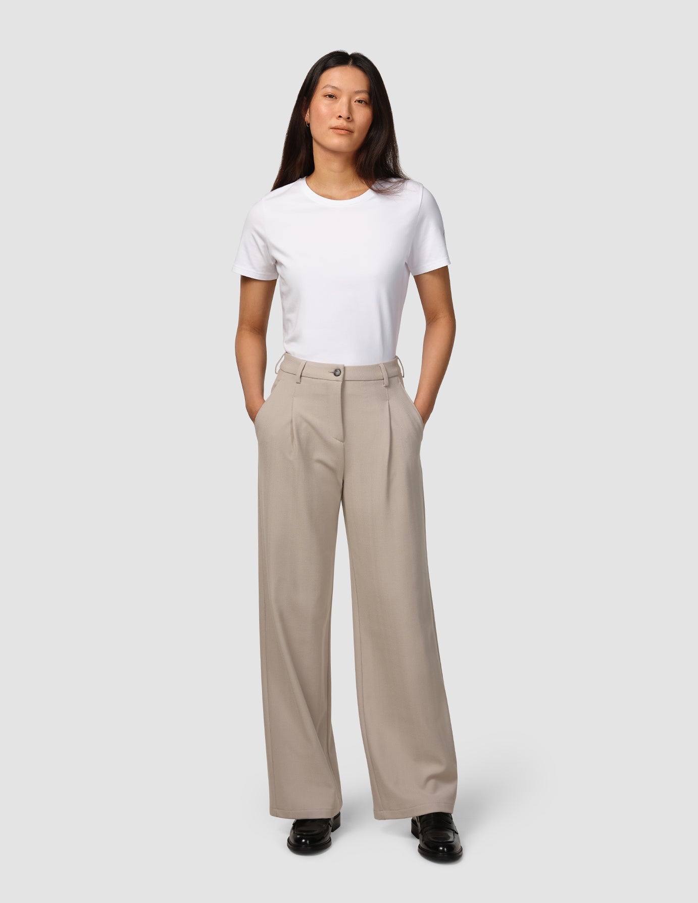 Serene Pants Wide Greige