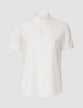 Short-Sleeved Tech Linen Shirt White