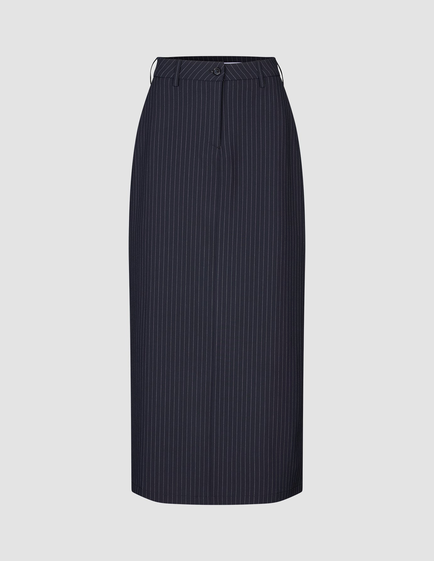 Essential Maxi Skirt Navy Pinstripe