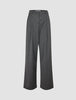 Women's Skye Pants Wide Charcoal Melange