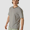 Striped Supima T-Shirt Box Fit Urban Green