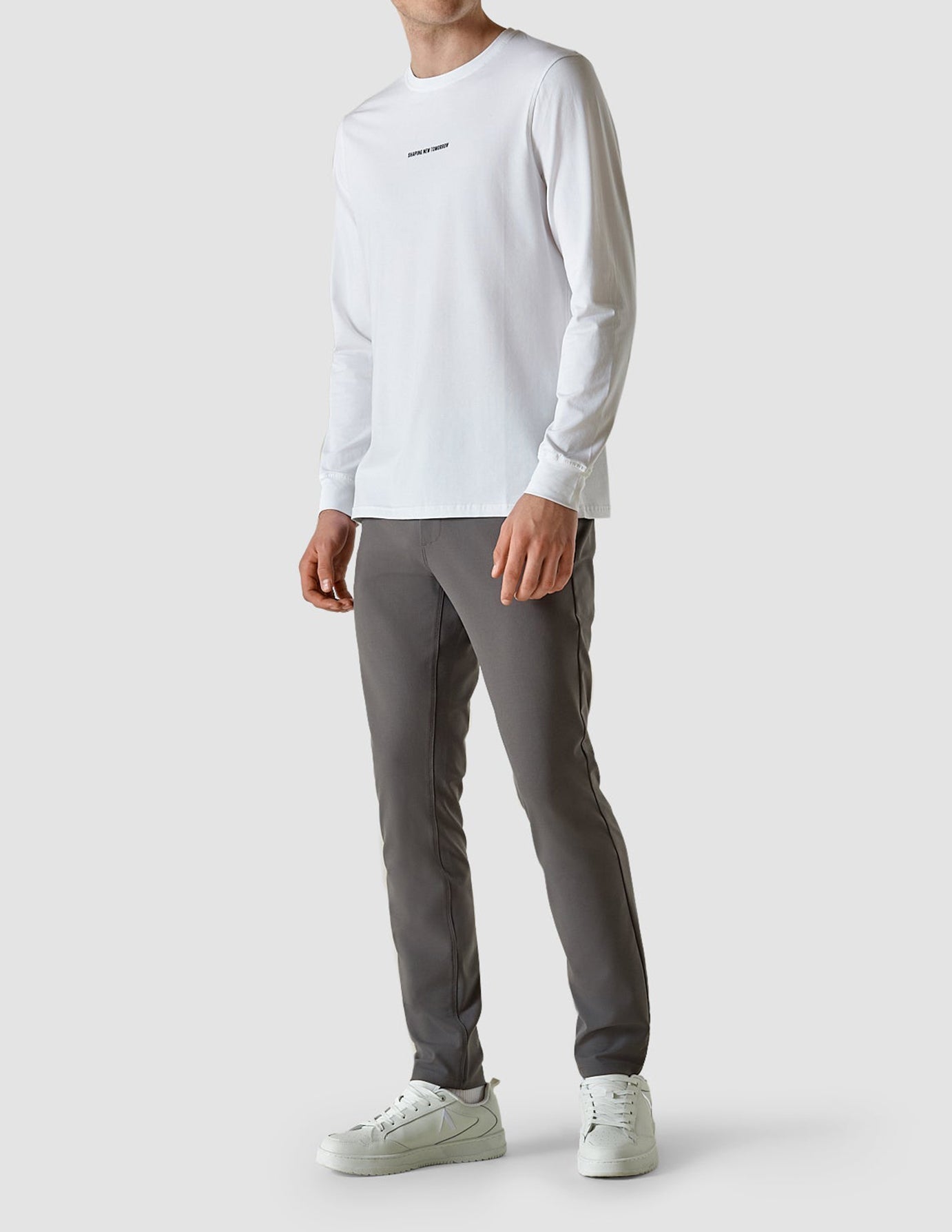 Supima Autograph Long-Sleeved T-Shirt White