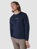 Supima Autograph Long-Sleeved T-shirt Navy