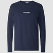 Supima Autograph Long-Sleeved T-Shirt Navy