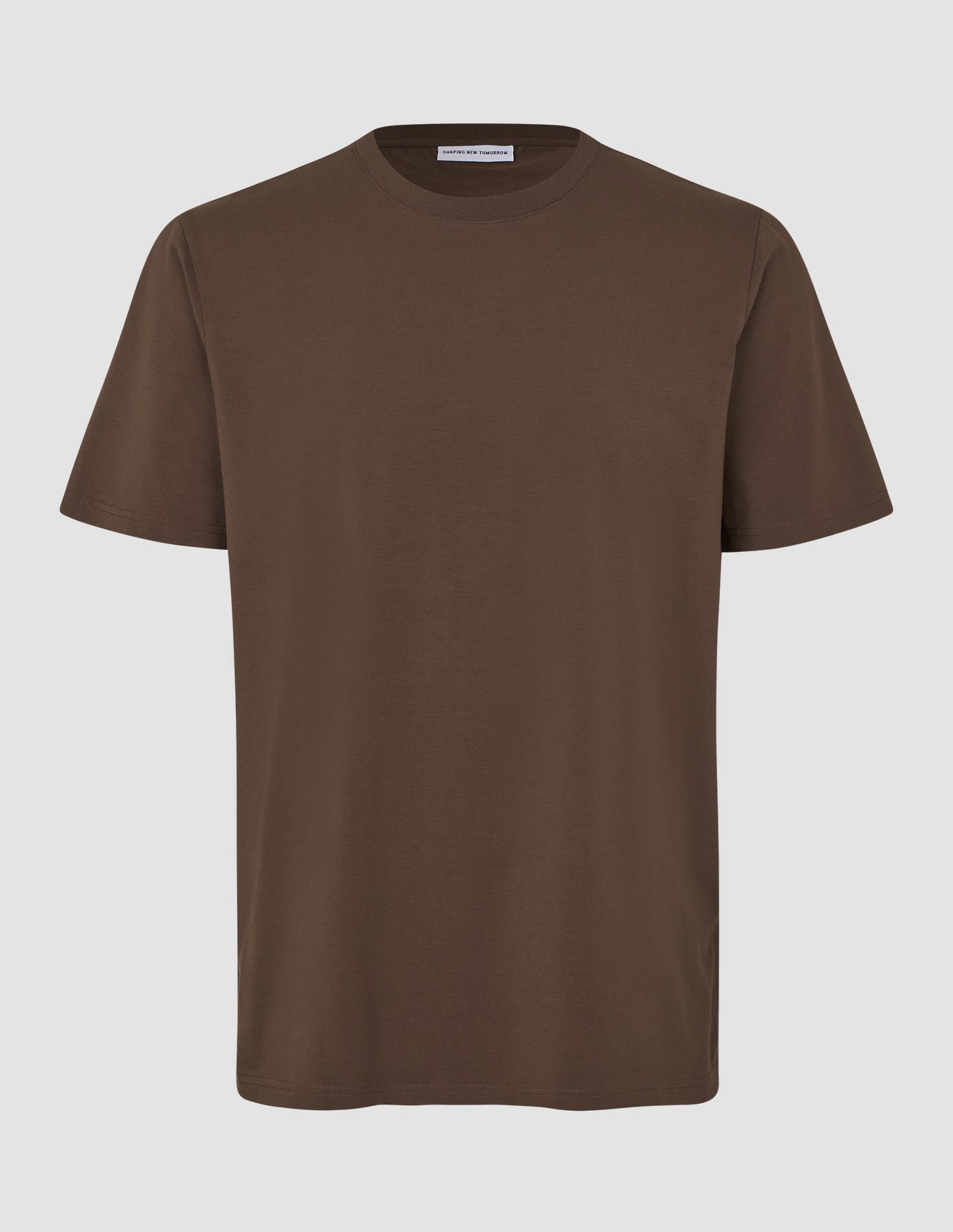 Supima T-shirt Box Fit Saddle Brown