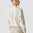 Tech Linen Casual Shirt Tan Pinstripe