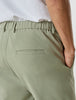 Tech Linen Elastic Pants Neutral Green