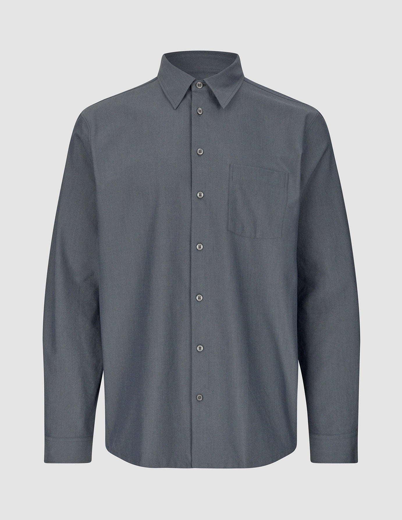 Tech Linen Casual Shirt Navy