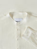 Tech Linen Mandarin Long Sleeve Shirt White