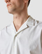 Tech Linen Bowling Short Sleeve Shirt Pure White