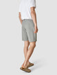 Tech Linen Elastic Shorts Charcoal