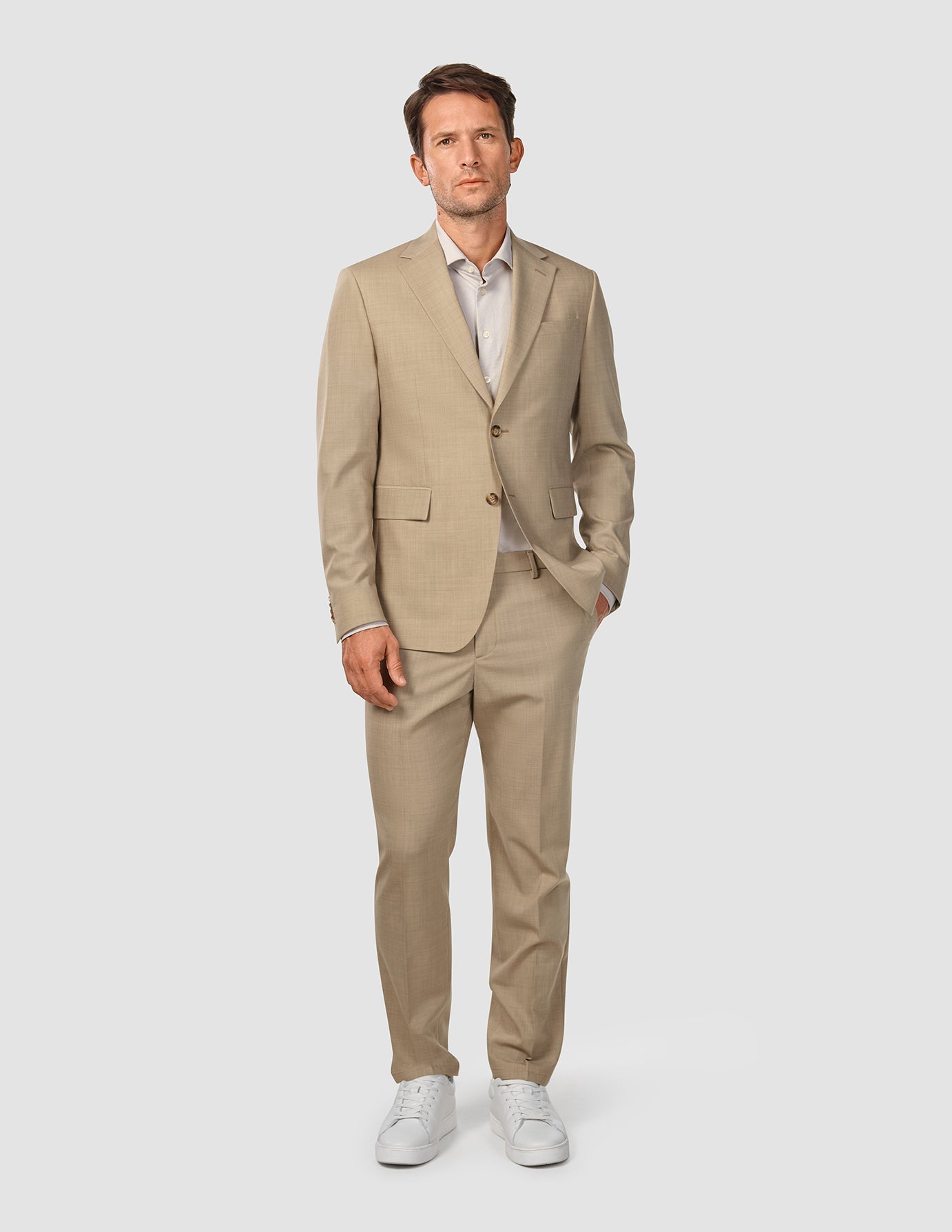 Tech Wool Suit Sand
