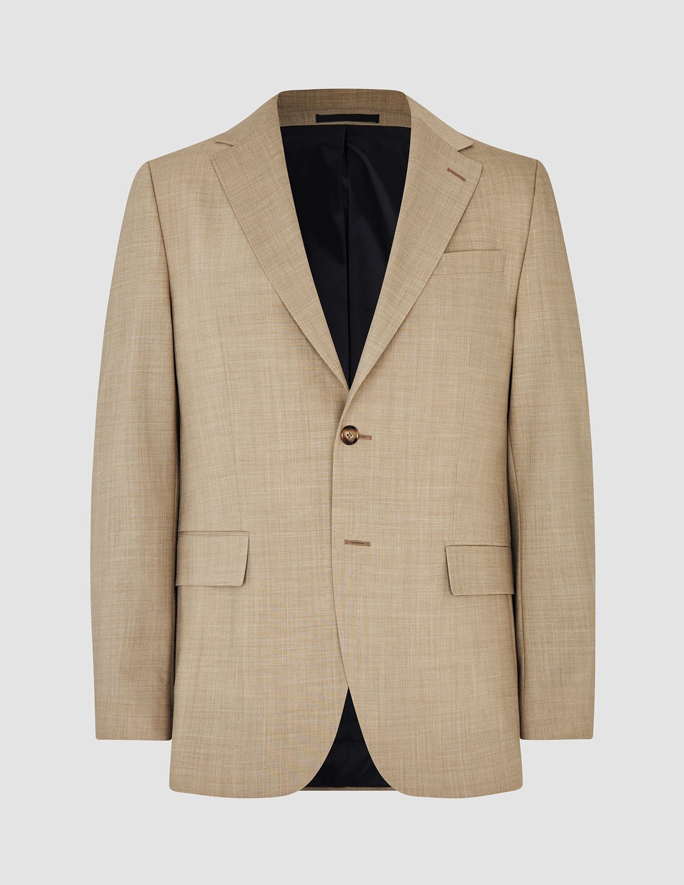 Tech Wool Blazer Sand Regular