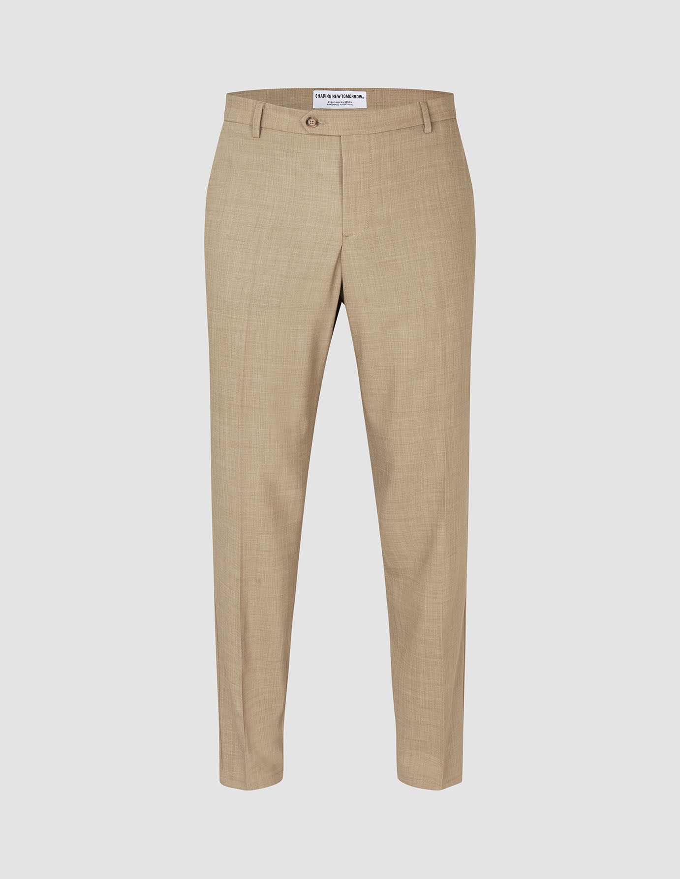 Tech Wool Suit Pants Regular Sand