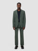 Tech Wool Suit Pants Relaxed Fit Green Night