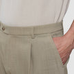 Tech Wool Suit Pants Relaxed Fit Sand