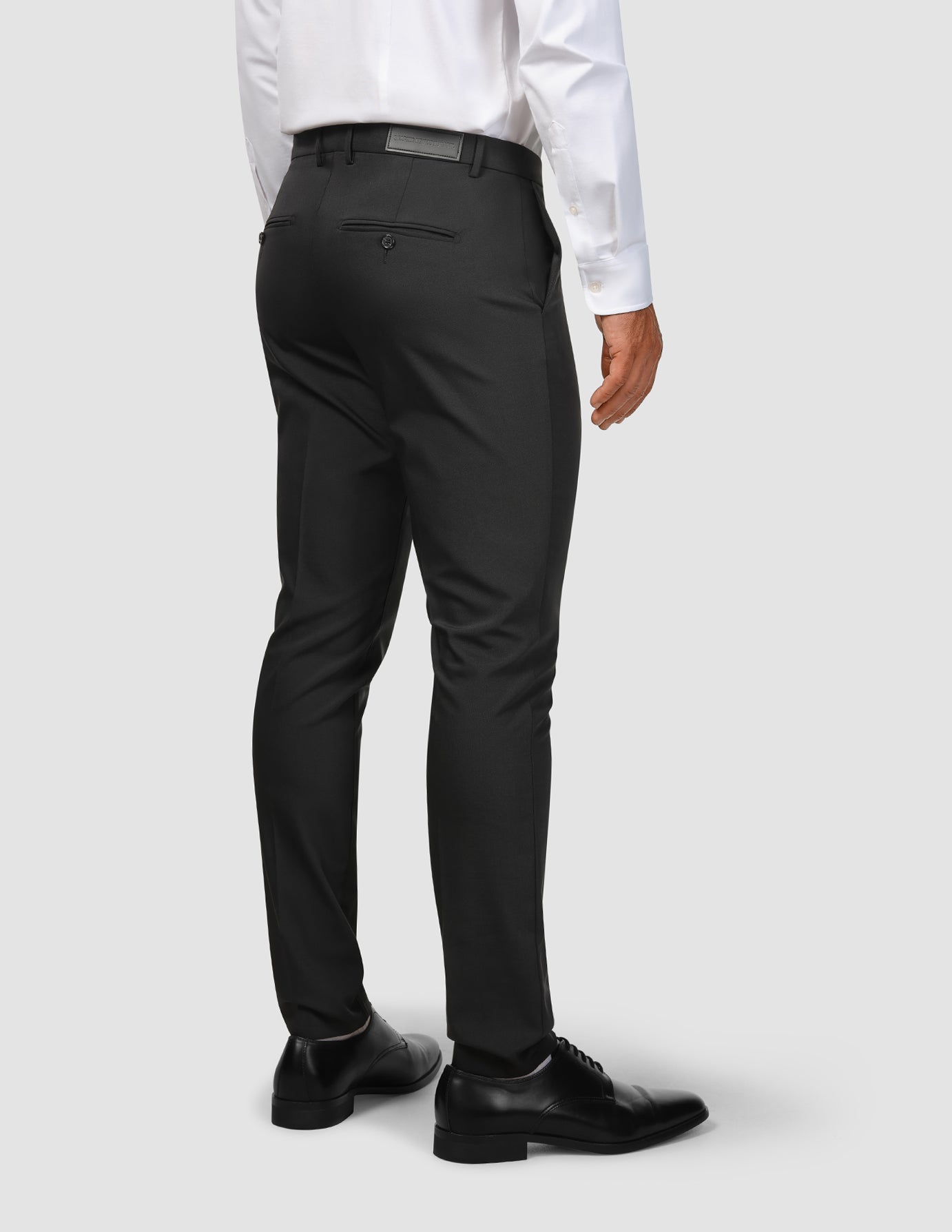 Tech Wool Suit Pants Slim Black