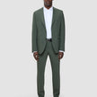 Tech Wool Suit Pants Slim Green Night