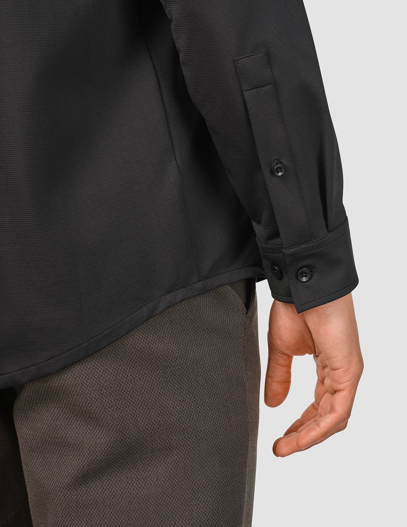 Travel Shirt Black Regular