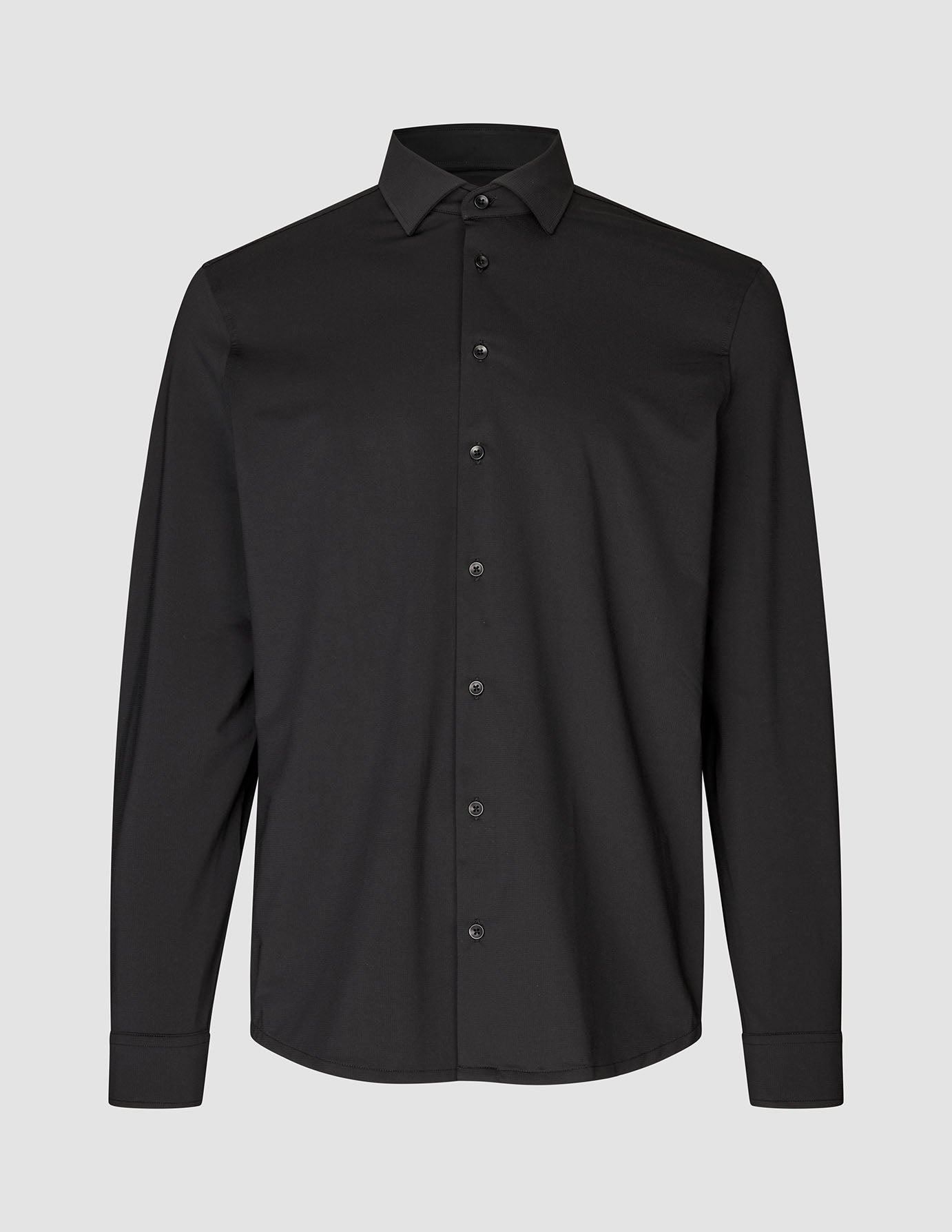 Travel Shirt Black Regular