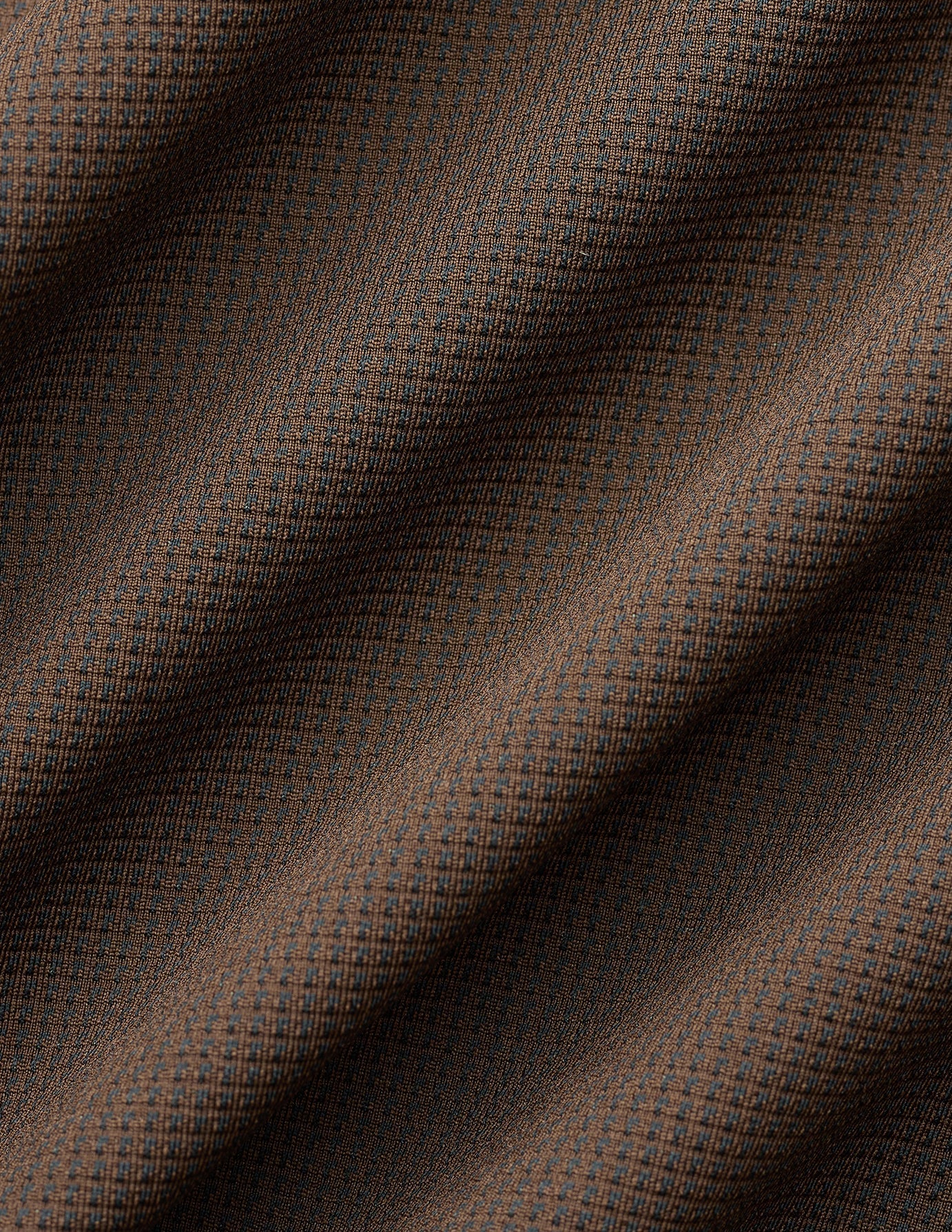 Travel Shirt Saddle Brown Slim