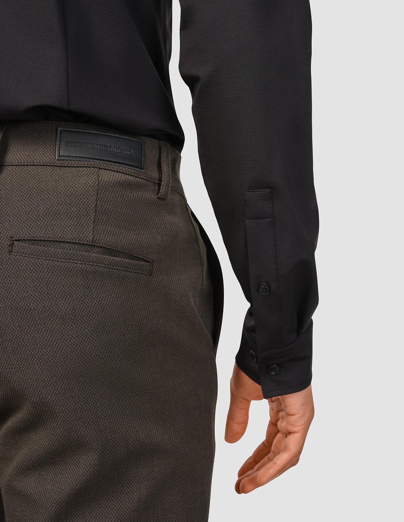 Travel Shirt Black Slim