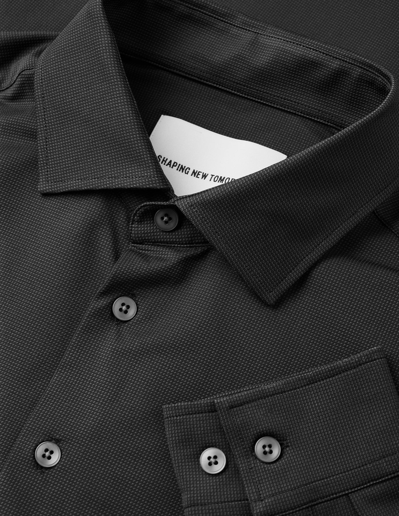 Travel Shirt Black Slim