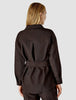 Belted Overshirt Dark Chocolate