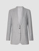 Essential Blazer Light Grey Pinstriped