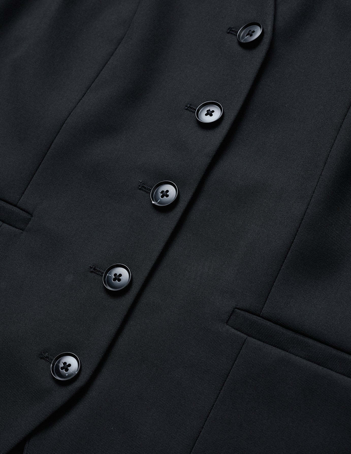 Women's Skye Long Vest Black