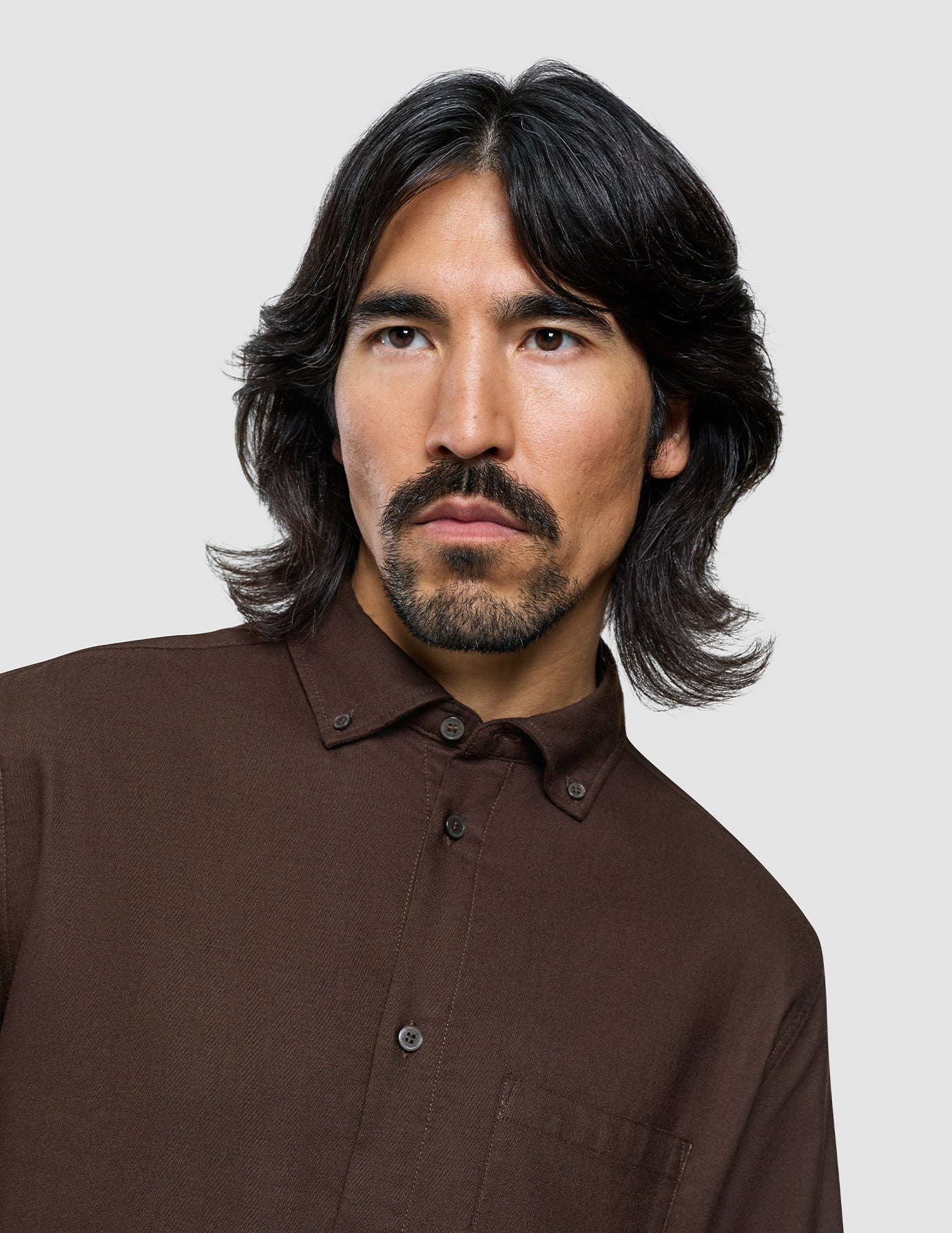 All-Day Oxford Shirt Dark Brown