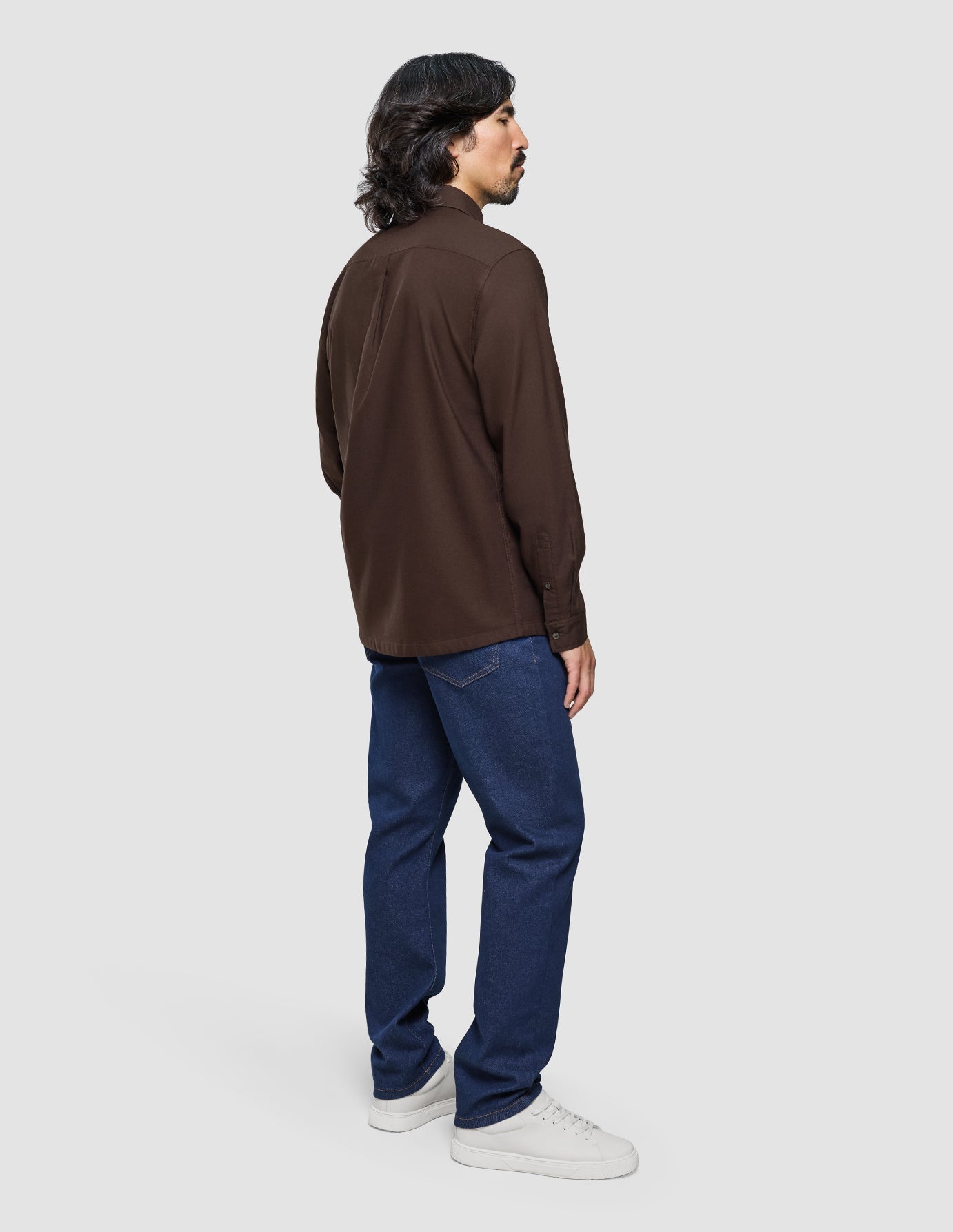 All-Day Oxford Shirt Dark Brown