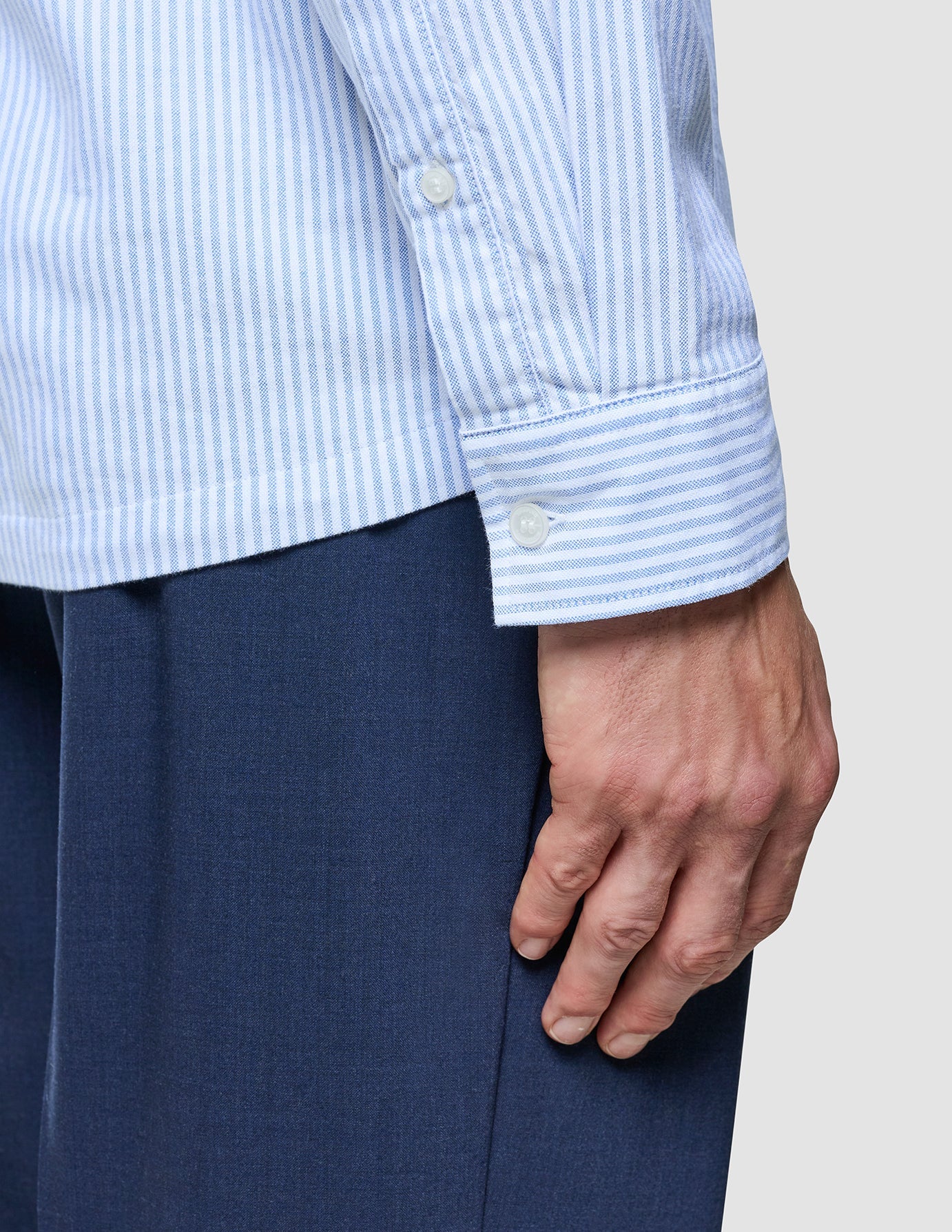 All-Day Oxford Shirt Light Blue Stripes