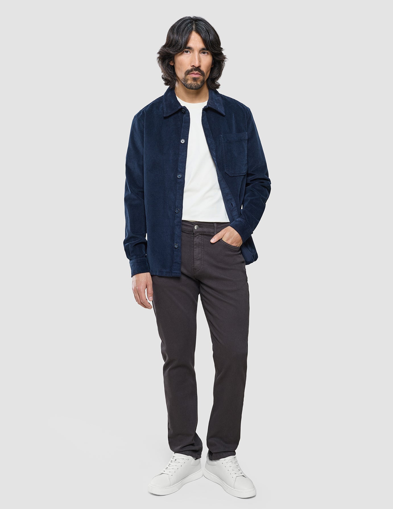 Classic 5-Pocket Pants Slim Dark Brown