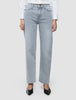 Women's Classic Jeans Straight Light Grey Washed