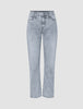 Women's Classic Jeans Tapered Light Grey Washed