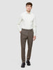 Classic Shirt Sand Herringbone Stripes Slim