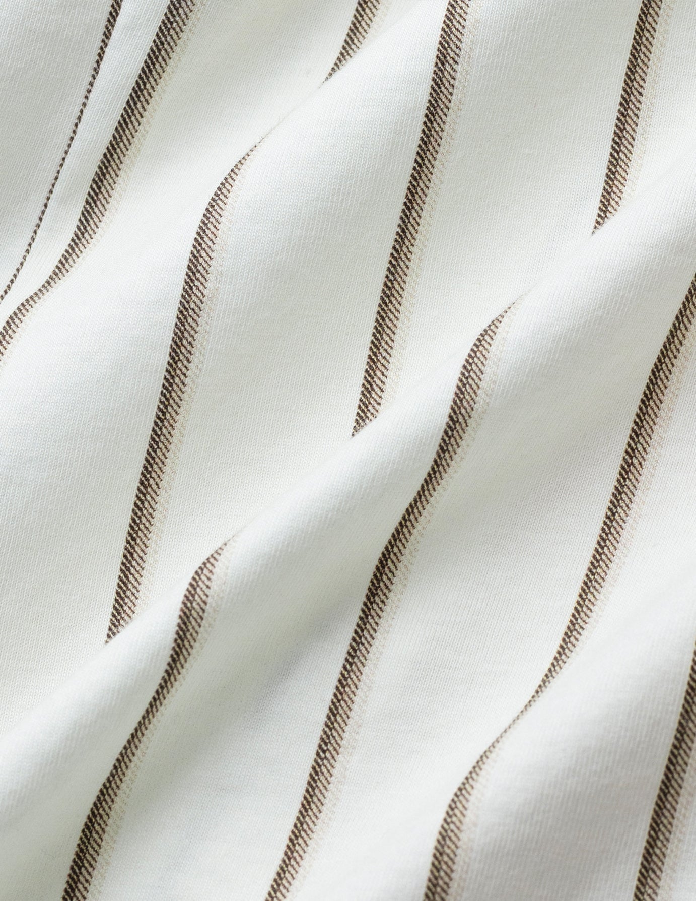 Classic Shirt Sand Herringbone Stripes Regular